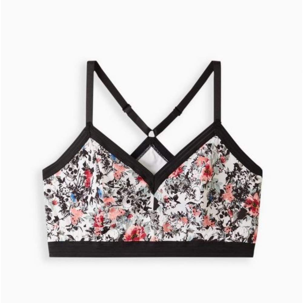 Size 4 torrid unlined microfiber racerback bralette